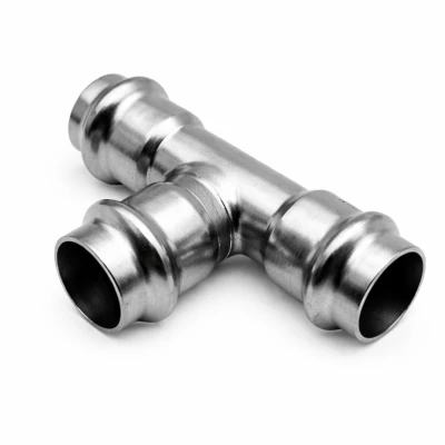 Stainless steel equal press tee