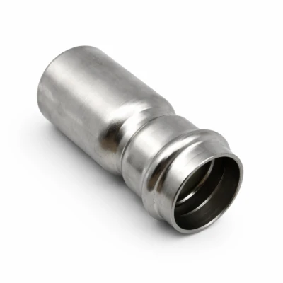 Stainless steel reducing connector, plain/press