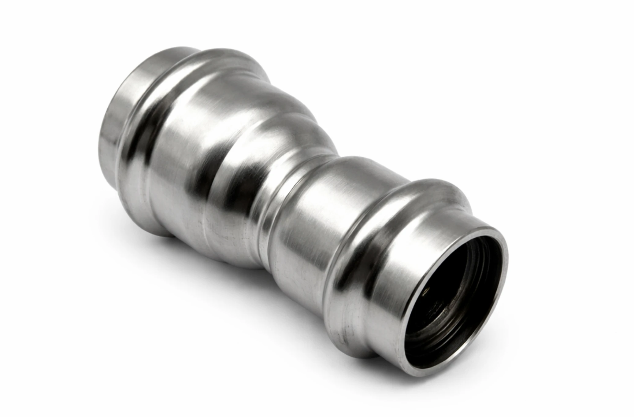 Stainless steel press reducing coupling