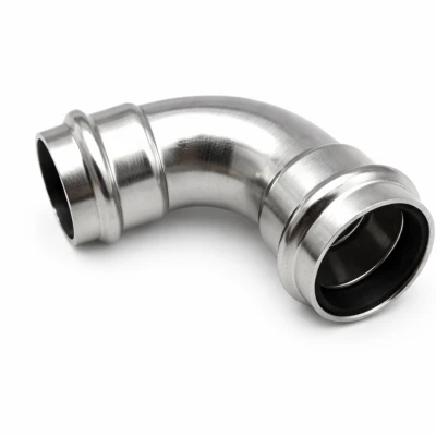 Stainless steel 90° press elbow